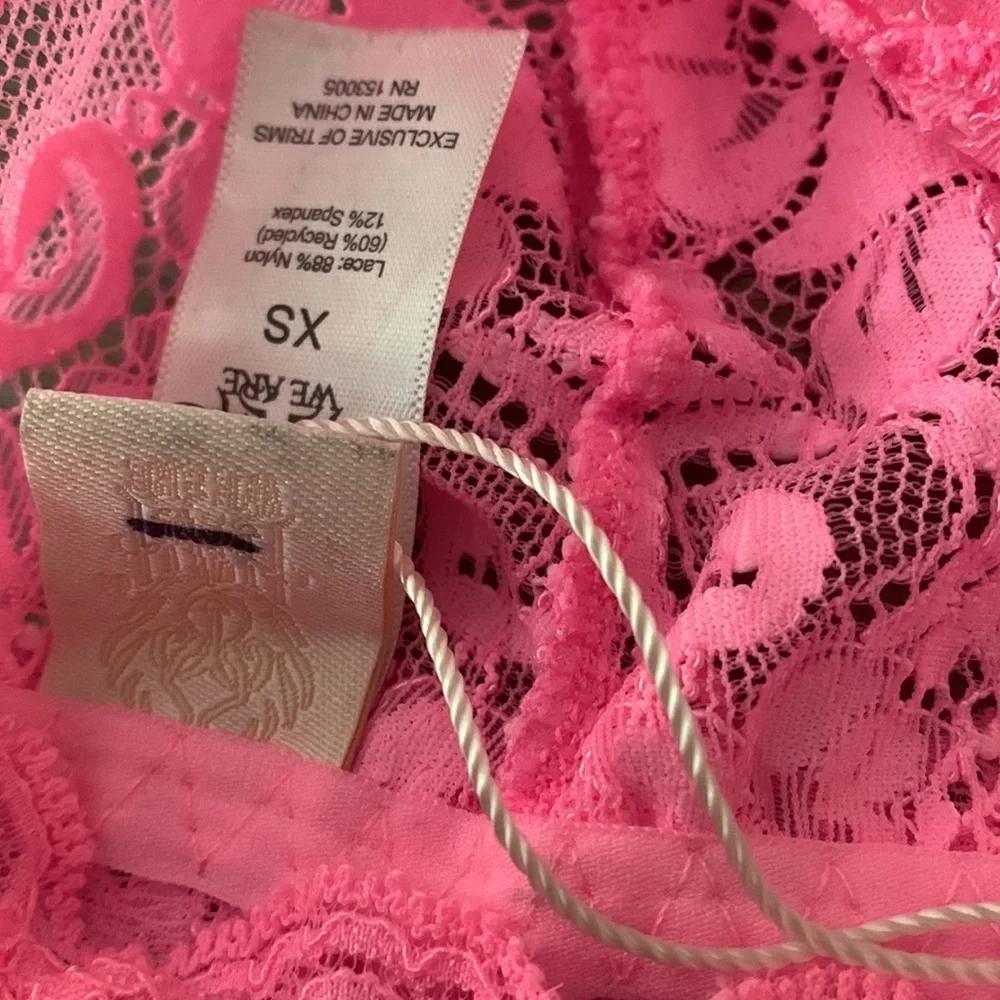 Free people HAH CHI bralette new xs hot pink